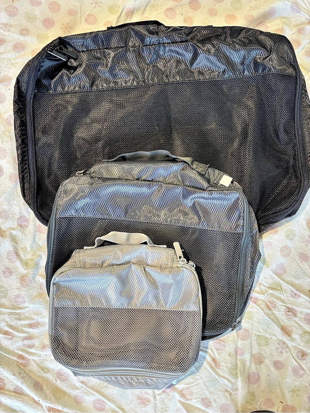 Black 3-Piece Travel Organizer Set